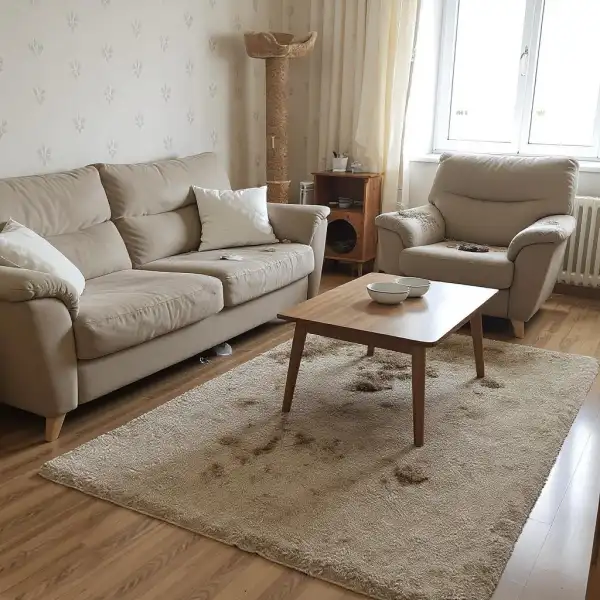 Уборка после животных в квартире - до уборки